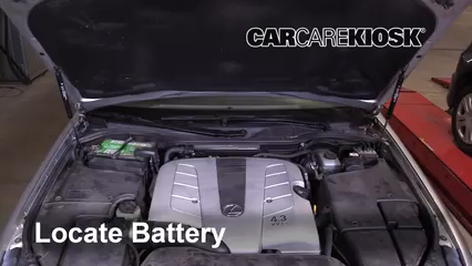 2005 Lexus LS430 4.3L V8 Batterie Changement